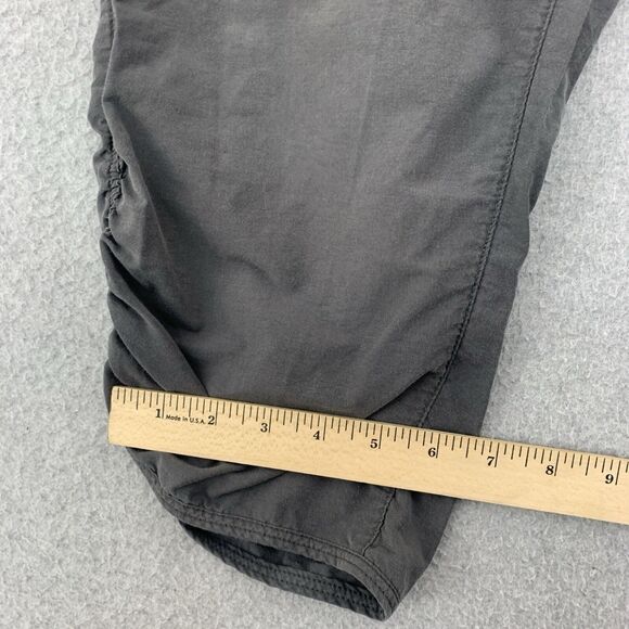 Woolrich Cropped Pants Size 10 Rouched Gray Hiking Nylon Blend Gray - Picture 7 of 16